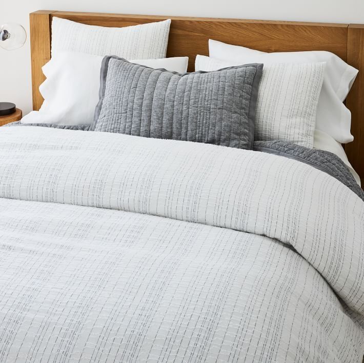 Space Dyed Clipped Gauze Duvet Cover & Shams no insert thumbnail 2