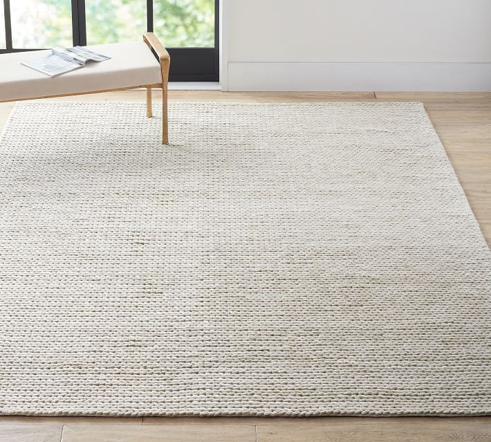 Chunky Knit Sweater Handwoven Rug thumbnail 3