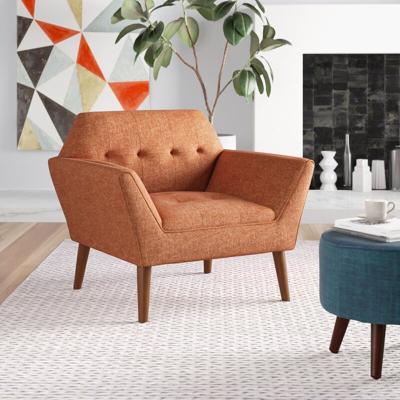 Belz 38 W Tufted Polyester Armchair thumbnail 8