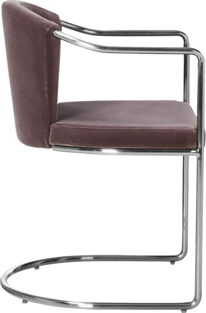 CLEO ORCHID VELVET CANTILEVER CHAIR thumbnail 2