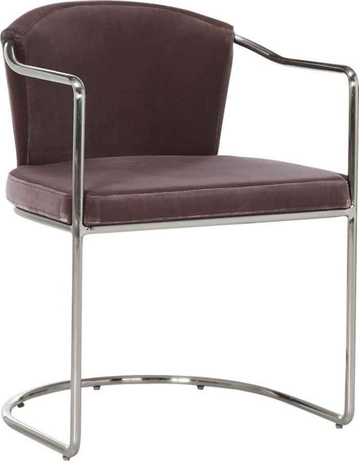 CLEO ORCHID VELVET CANTILEVER CHAIR thumbnail 4