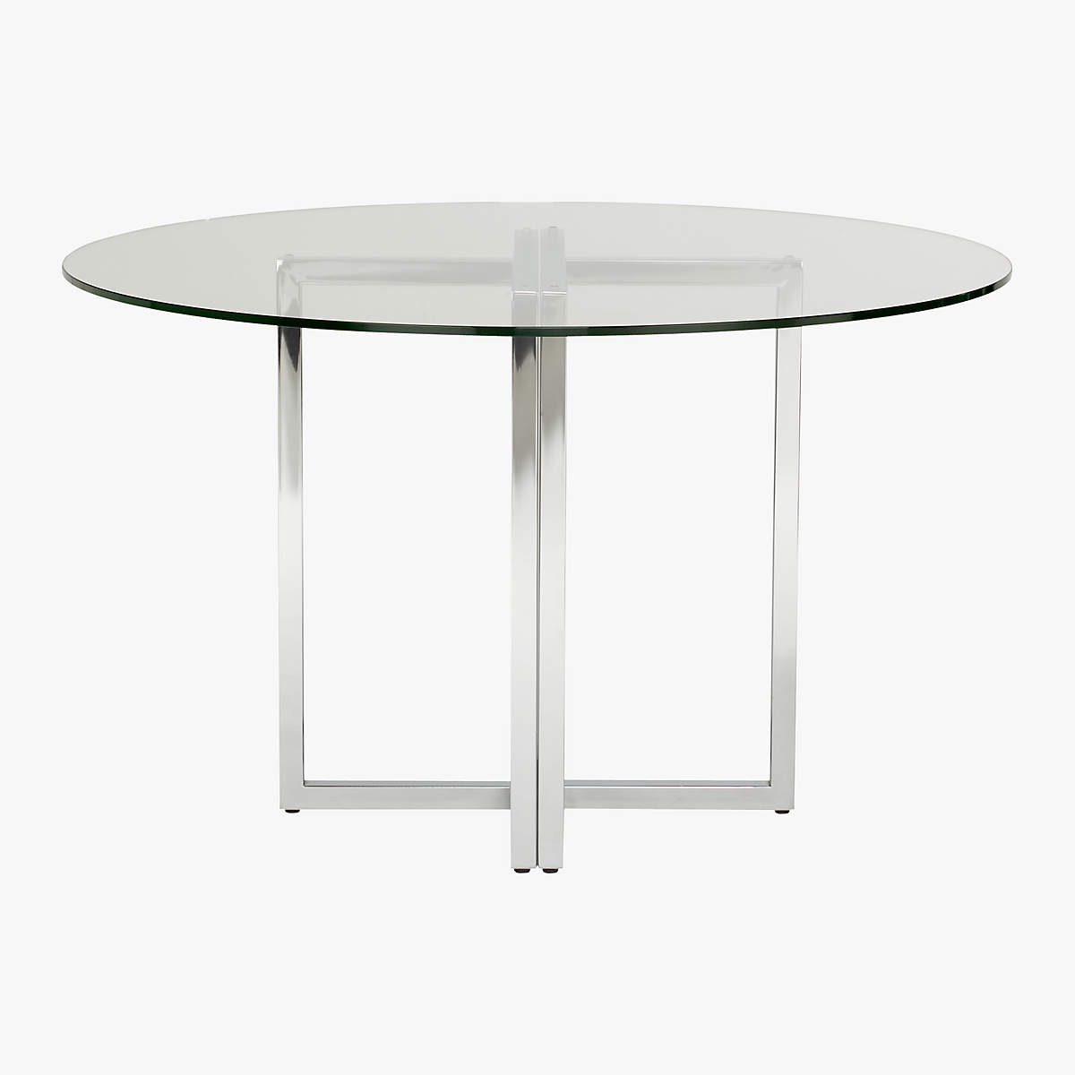 SILVERADO CHROME 47 ROUND DINING TABLE thumbnail 4