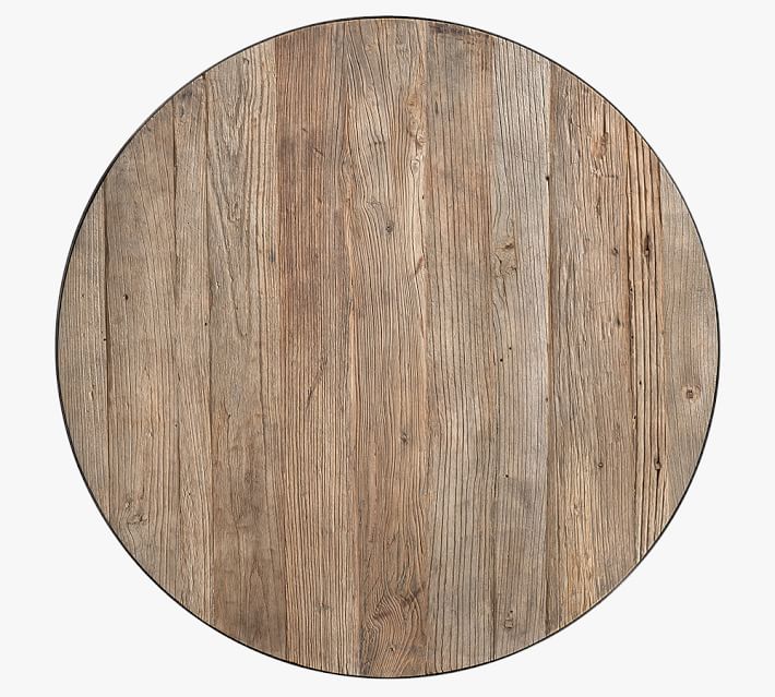 Bartlett Round Metal and Reclaimed Coffee Table thumbnail 4