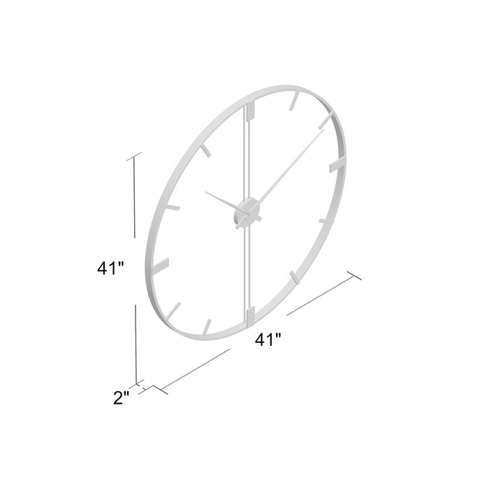Oversized Henderson 41 Wall Clock thumbnail 2