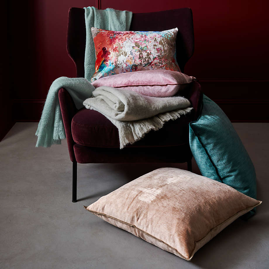 Alex Bordeaux Velvet Accent Chair thumbnail 6