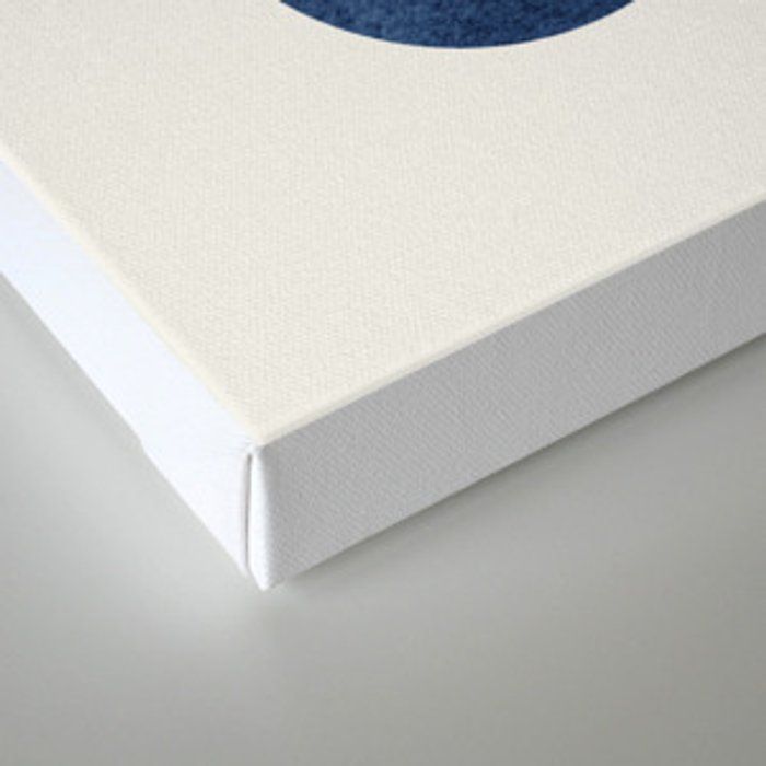 Blue navy retro Canvas Print thumbnail 3