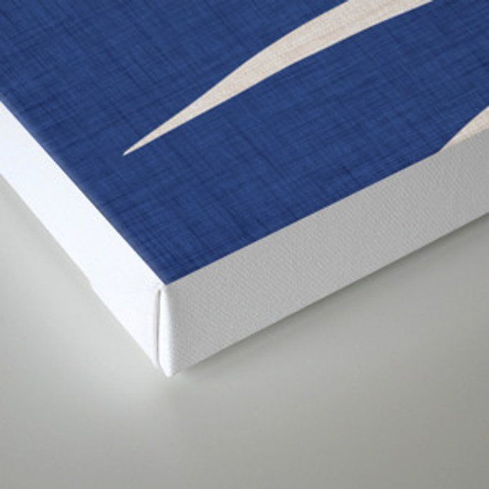 Indigo Palm Vintage Botanical Canvas Print thumbnail 2