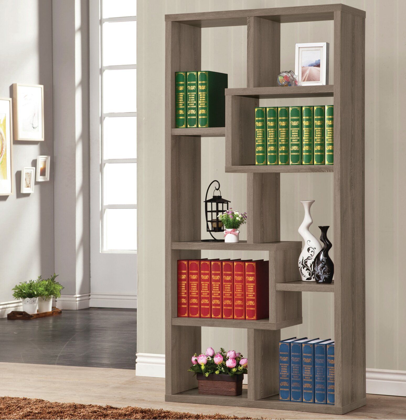 Skaggs Geometric Bookcase thumbnail 2