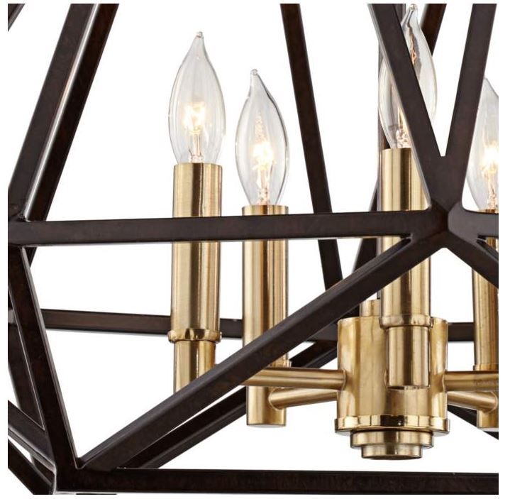 Hawking 5 Light  Wide Bronze Pendant Chandelier thumbnail 3