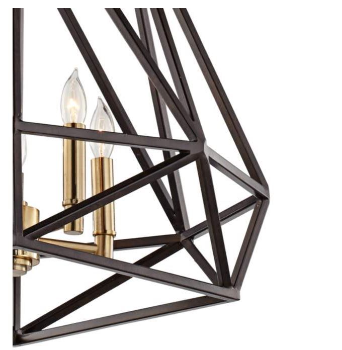 Hawking 5 Light  Wide Bronze Pendant Chandelier thumbnail 4