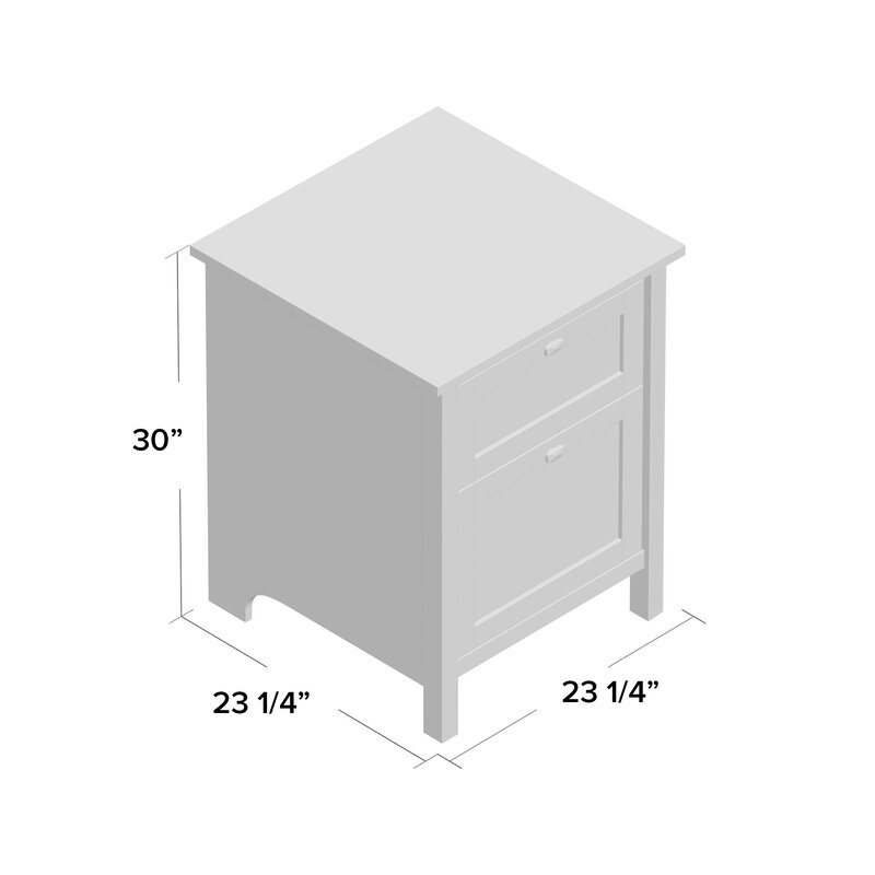 Reavis 2 Drawer Vertical Filing Cabinet thumbnail 3