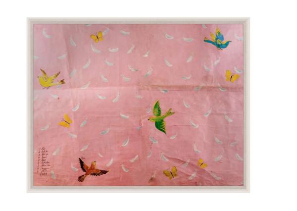 PAULE MARROT PINK FEATHERS ART thumbnail 4