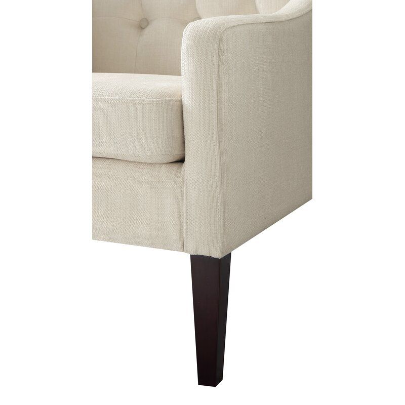 Clopton Tufted Polyester Armchair thumbnail 4