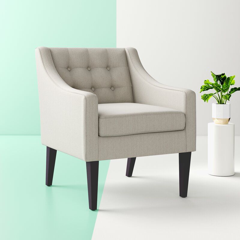 Clopton Tufted Polyester Armchair thumbnail 6