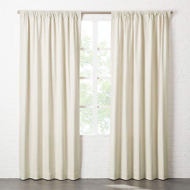 Natural Tan Basketweave Curtain Panel-48''x96'' thumbnail 3
