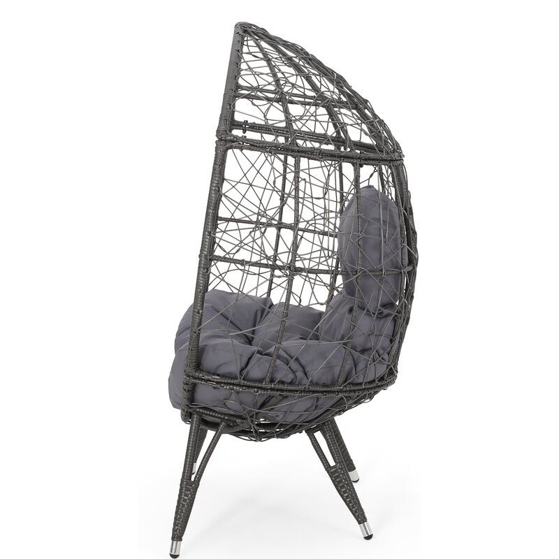 Mabel Wicker Teardrop Swing Chair thumbnail 3