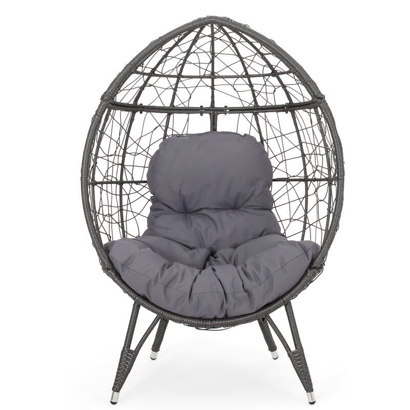 Mabel Wicker Teardrop Swing Chair thumbnail 4