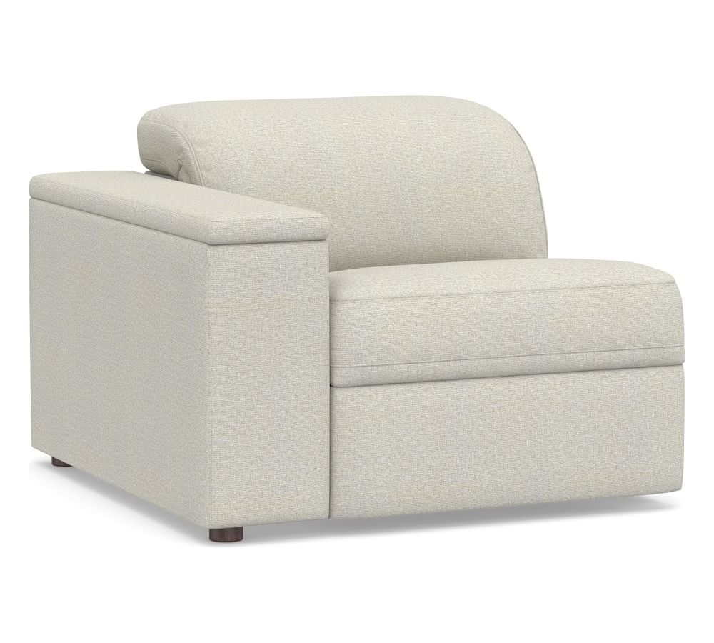 PB Ultra Lounge SQArm UPH Left-arm Recliner - PLY CSH - PRF Heathered Basketweave Alabaster White thumbnail 4
