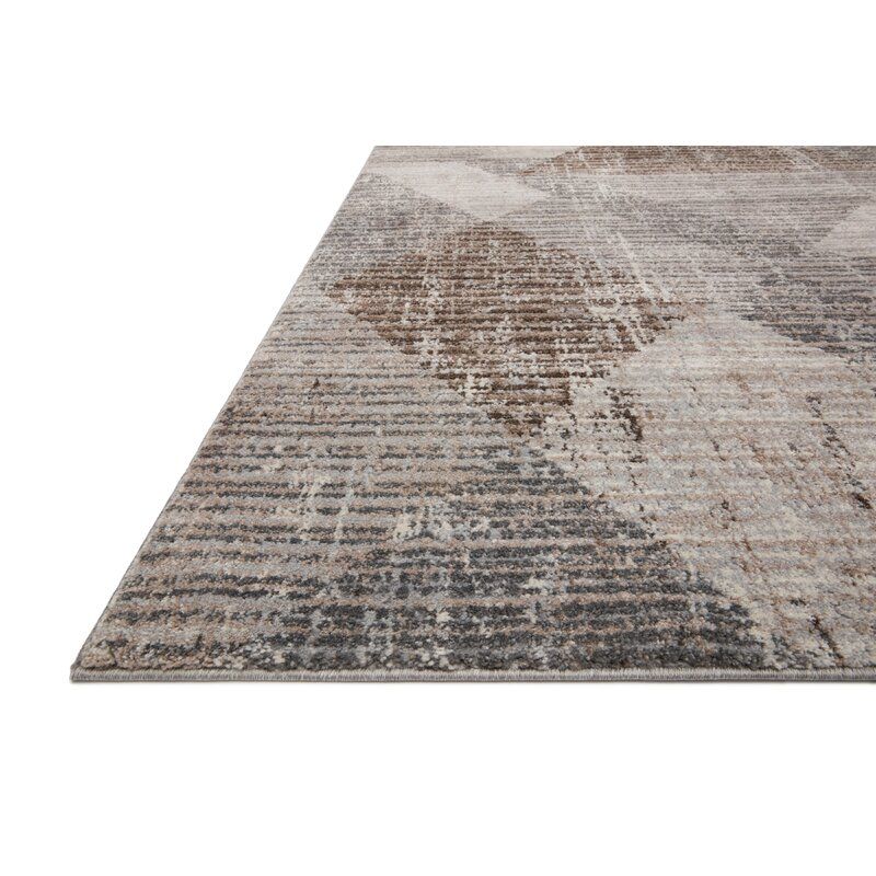 Sidwell Geometric Brown Gray Area Rug-7'x10'5" thumbnail 5