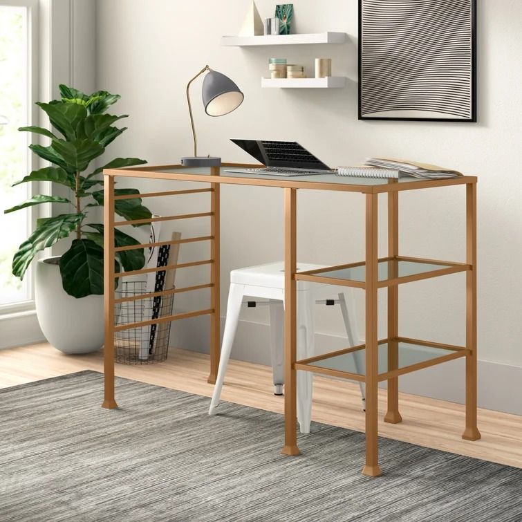 Raquel Glass Desk thumbnail 2