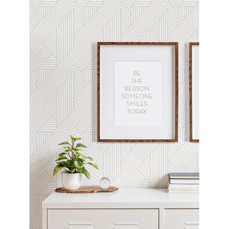Senn Interwoven Parquet Peel and Stick Wallpaper Roll thumbnail 3