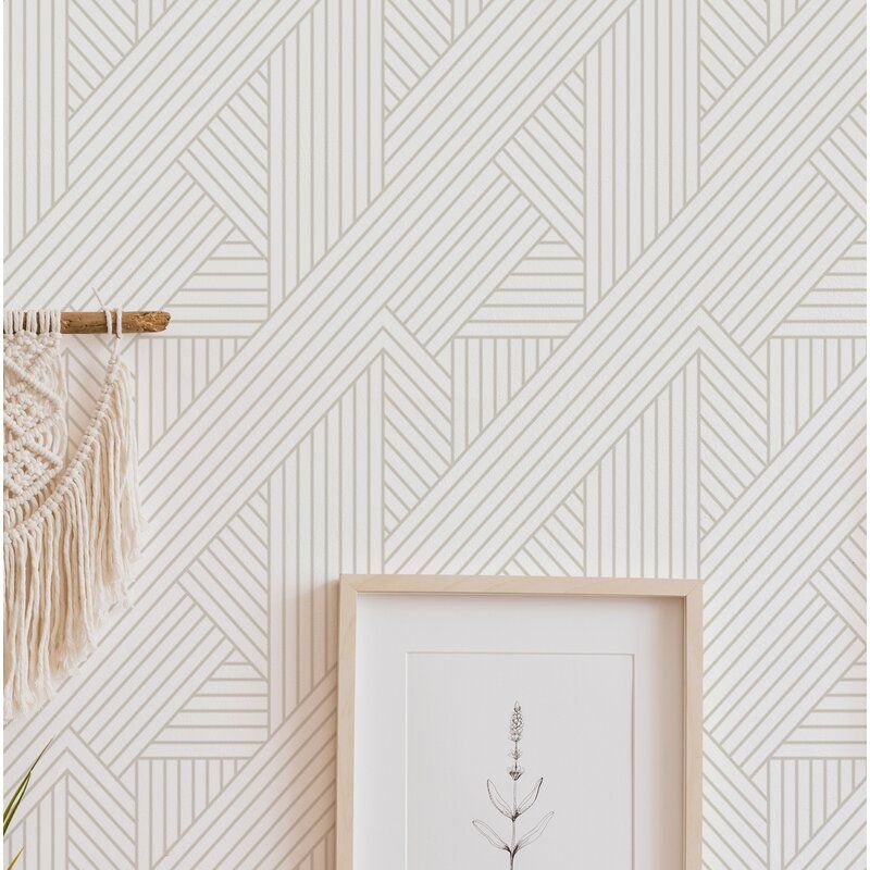 Senn Interwoven Parquet Peel and Stick Wallpaper Roll thumbnail 4
