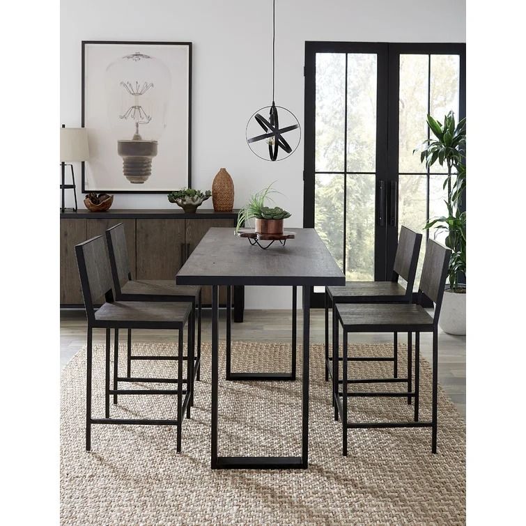 Hudson Counter Height Solid Oak Dining Table thumbnail 3