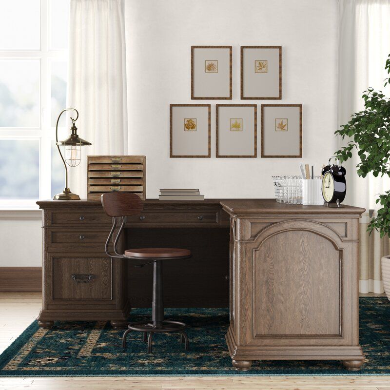 Mellette L Shape Executive Desk thumbnail 2
