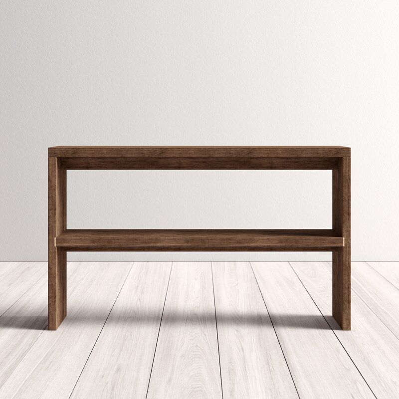 Dominic Mid Century 2 Shelf 53 W Console Table thumbnail 2