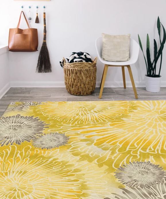 Chrysanthemum Yellow Rug8'x10' thumbnail 2