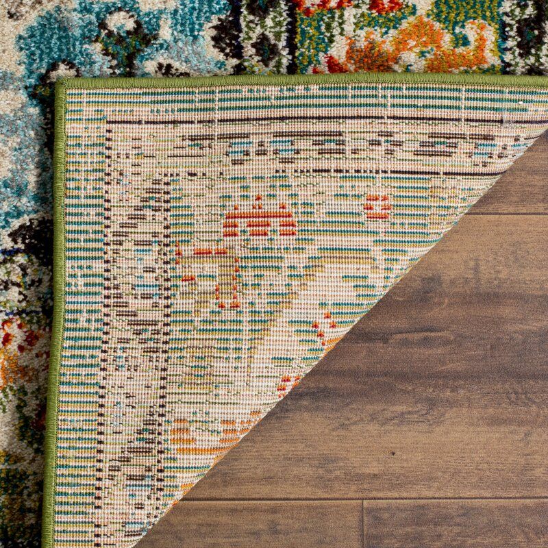 Indira Green Light Blue Area Rug-8'x10' thumbnail 3