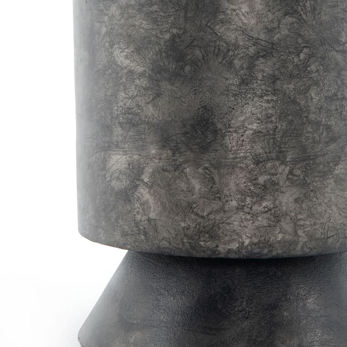 Brushed Black Aluminum Side Table thumbnail 7