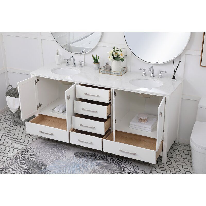 Langford 72 Double Bathroom Vanity Set thumbnail 2