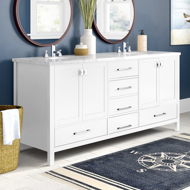 Langford 72 Double Bathroom Vanity Set thumbnail 3