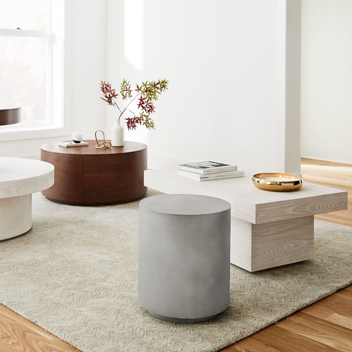 Volume Side Table Concrete cement thumbnail 2