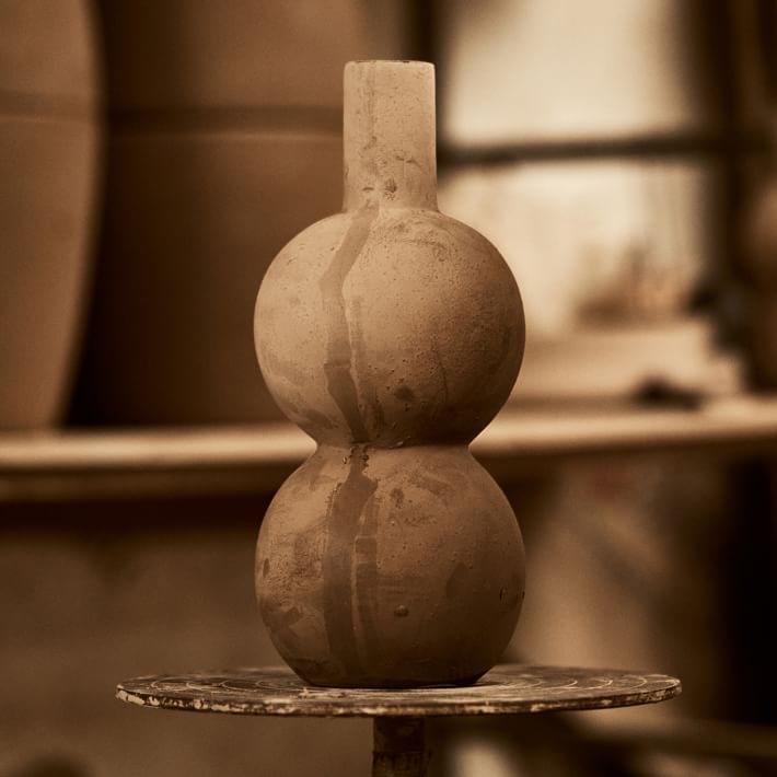 Mexican Terracotta Vases Double thumbnail 2