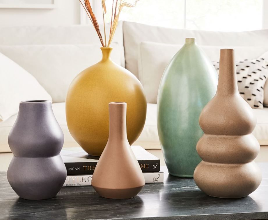 Crackle Glazed Ceramic Vases thumbnail 2