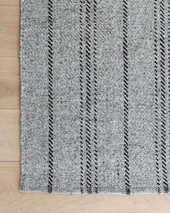 MelangeBLack Stripe indoor outdoor rug-5'x8' thumbnail 4