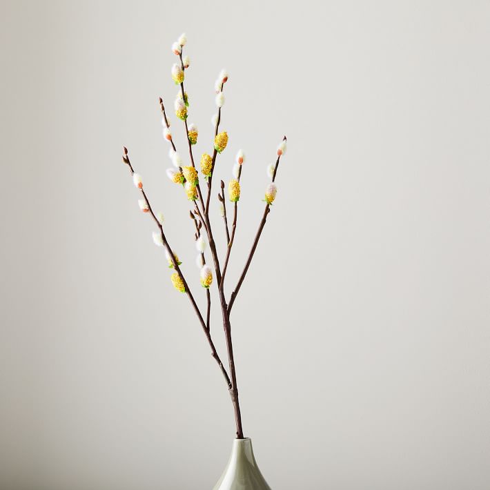 Pure Black Ceramic Vase & Faux Botanicals Arrangement Bundle thumbnail 4
