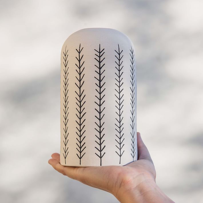 Little Korboose Tall Round Vessel Feather thumbnail 3