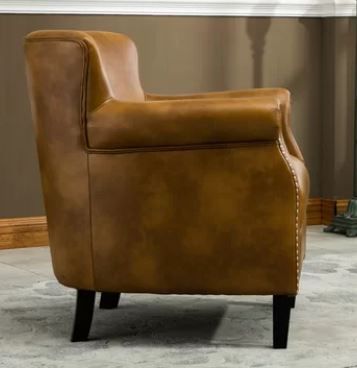 Gail Faux Leather Armchair thumbnail 2