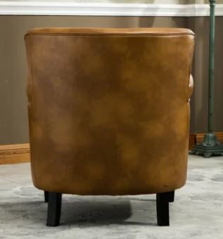 Gail Faux Leather Armchair thumbnail 4