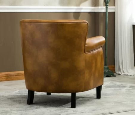 Gail Faux Leather Armchair thumbnail 5