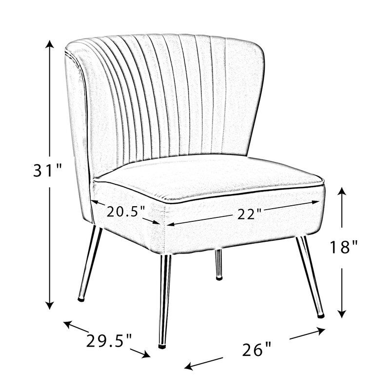 Erasmus Tufted Velvet Side Chair set of 2 thumbnail 6