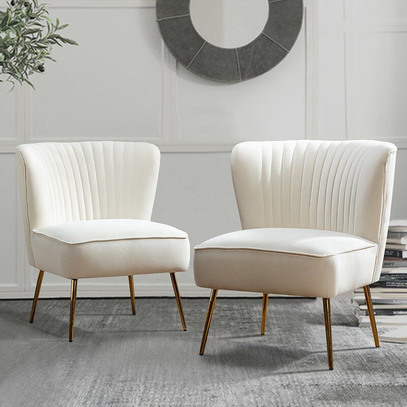Erasmus Tufted Velvet Side Chair set of 2 thumbnail 8