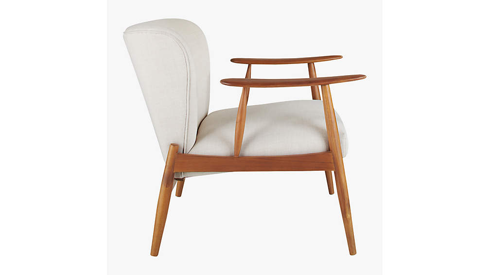 Troubadour Natural Wood Frame Chair-29.5''x31'' thumbnail 2