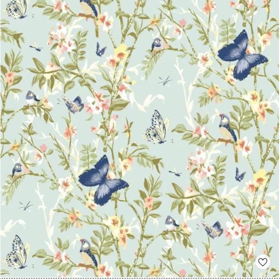 Almond Finches Peel Stick Wallpaper thumbnail 2