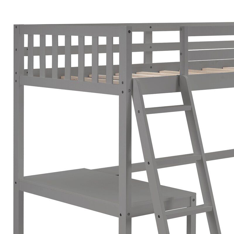Walsworth Twin Loft Bed with Desk thumbnail 3