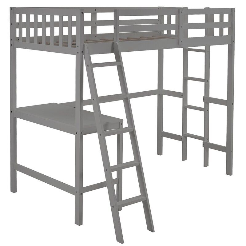 Walsworth Twin Loft Bed with Desk thumbnail 4