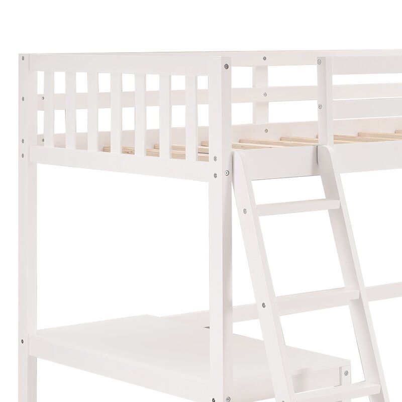 Walsworth Twin Loft Bed with Desk thumbnail 2